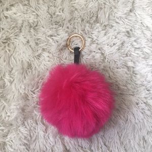 Purse puff keychain